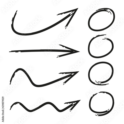 arrows and circles for marking text