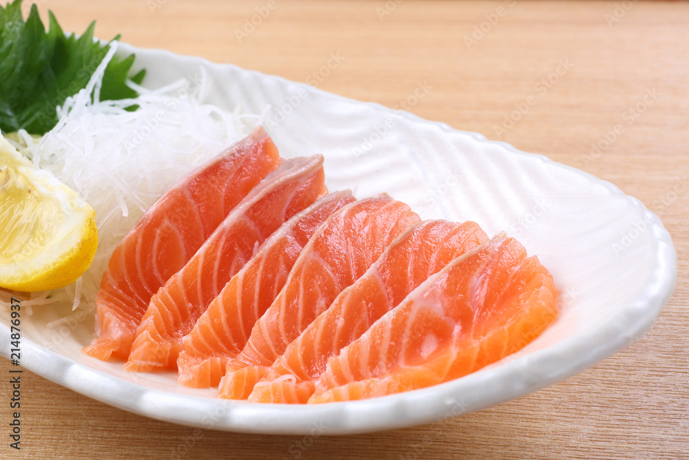 サーモンの刺身 サーモンの刺身