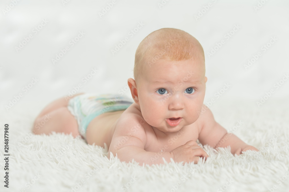 beautiful baby boy on bed beautiful baby boy on bed