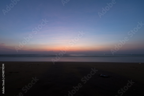 Beautiful sky before Sunrise with seascape for background
