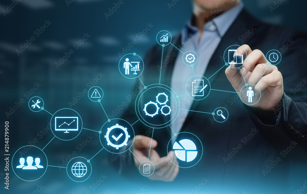 Automation Software Technology Process System Business concept Automation Software Technology Process System Business concept