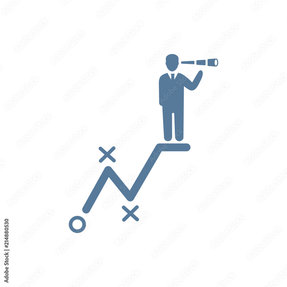 Businessman Vision Icon Businessman Vision Icon