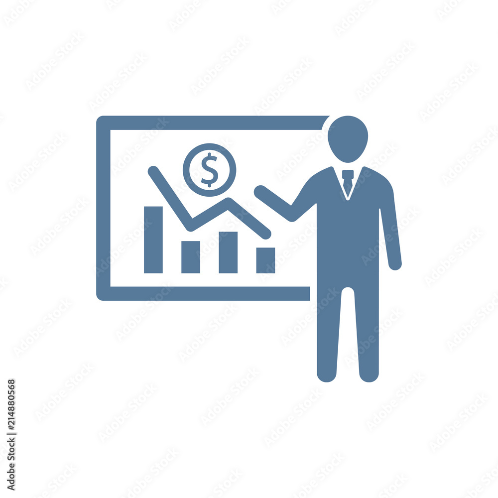 Business Presentation Icon Business Presentation Icon