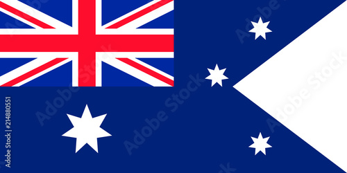Flag of Australia. Symbol of Independence Day, souvenir soccer game banner, language button , icon.
