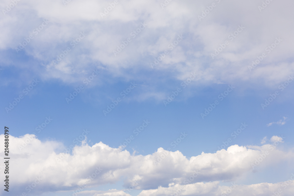 Blue clean sky with white clouds. Blue clean sky with white clouds.