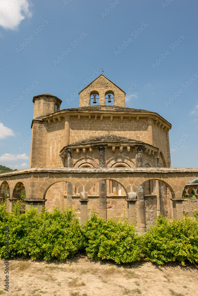 Obraz premium The hermitage of Santa Maria de Eunate on the road to Santiago