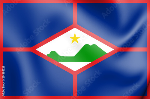 3D Flag of Sint Eustatius. photo