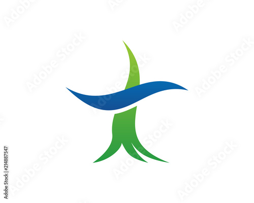 Abstract tree logo icon template