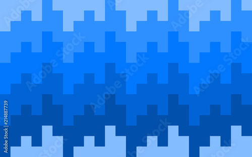 Pixel vector blue knit pattern background