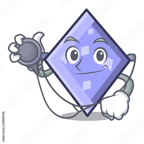 Doctor rhombus character cartoon style photo