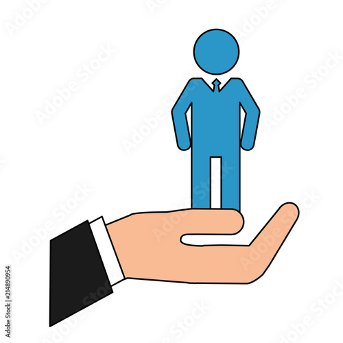 hand with masculine gender silhouette