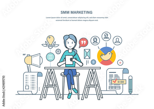 Smm marketing. Advertising, promotion in social networks, goods and services.