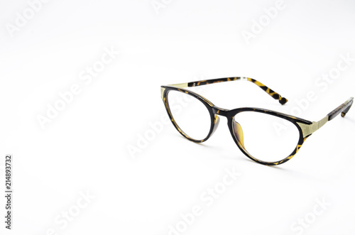Glasses isolated on a white background.