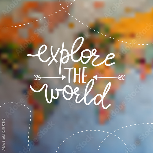 Travel template with quote.