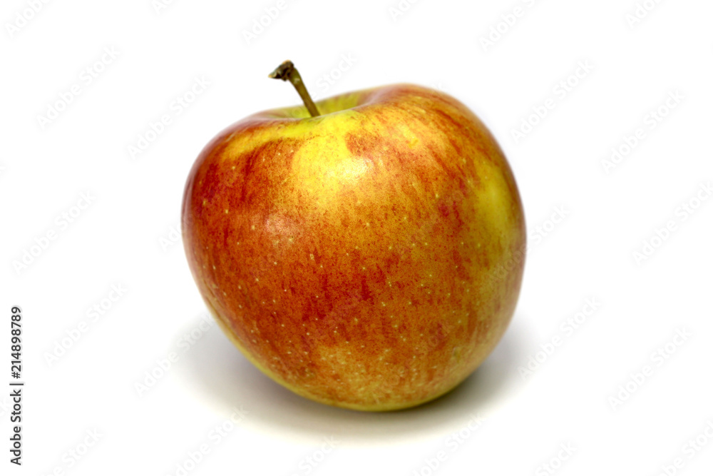 Frischer Roter Apfel isoliert auf weißen Hintergrund Frischer Roter Apfel isoliert auf weißen Hintergrund