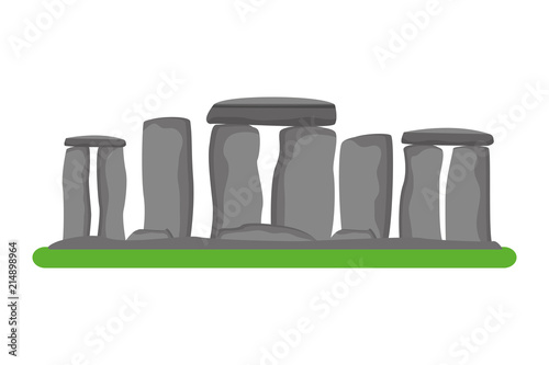 stonehenge monument of great britain icon vector illustration design