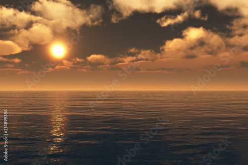 Beautiful sea and sky at sunset