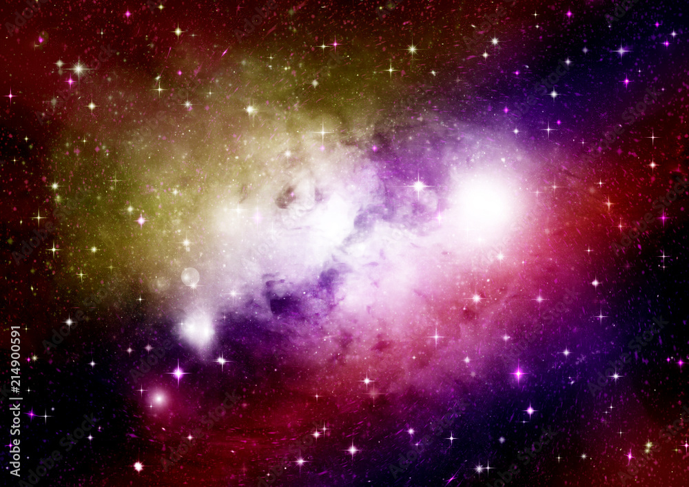 Fototapeta premium galaxy in a free space