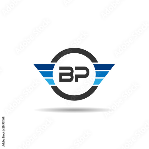 Initial Letter BP Logo Template Design