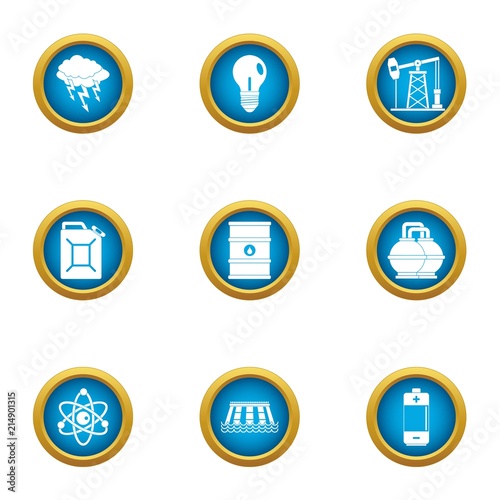 Free Download Nuclear science icons set. Flat set of 9 nuclear science vector icons for web isolated on white background - GFXLoad