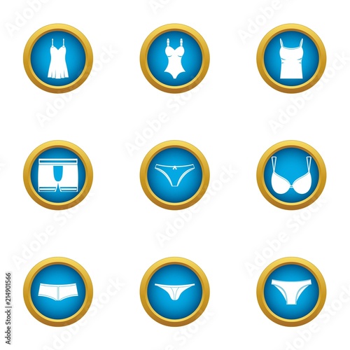 Womanlike icons set. Flat set of 9 womanlike vector icons for web isolated on white background