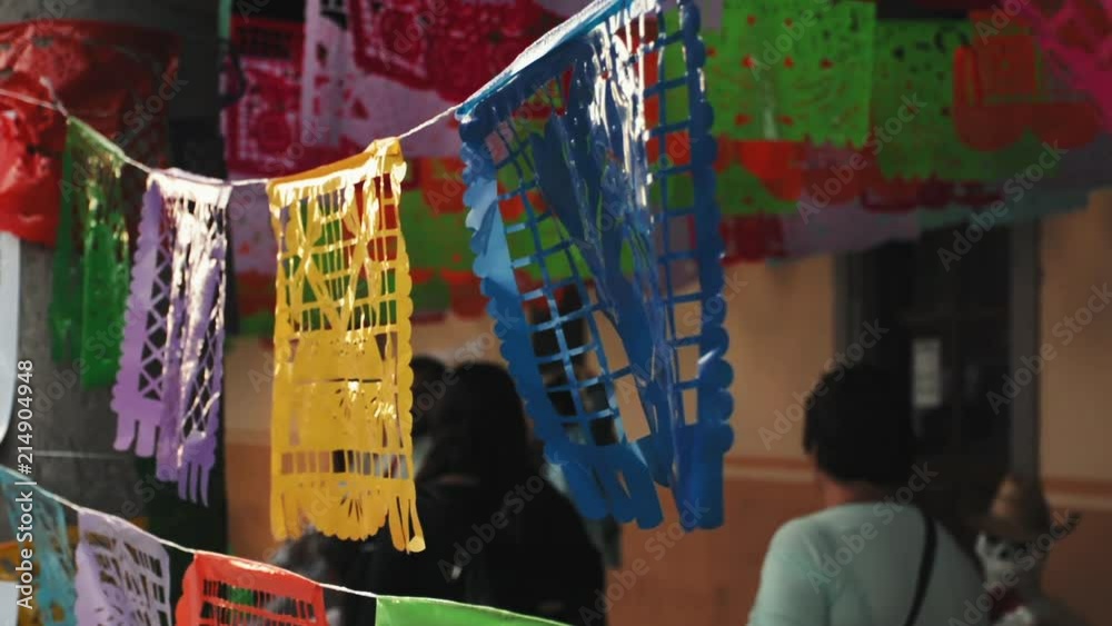 Dia de los muertos celebration on November 2nd, highlights, candles, flowers and other traditional ornaments.