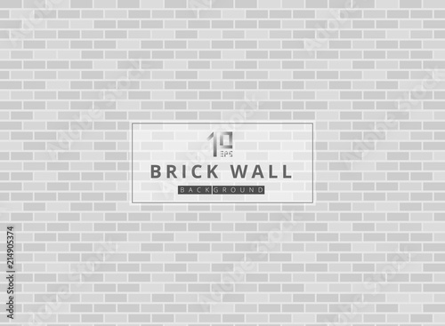 White and gray brick wall b...