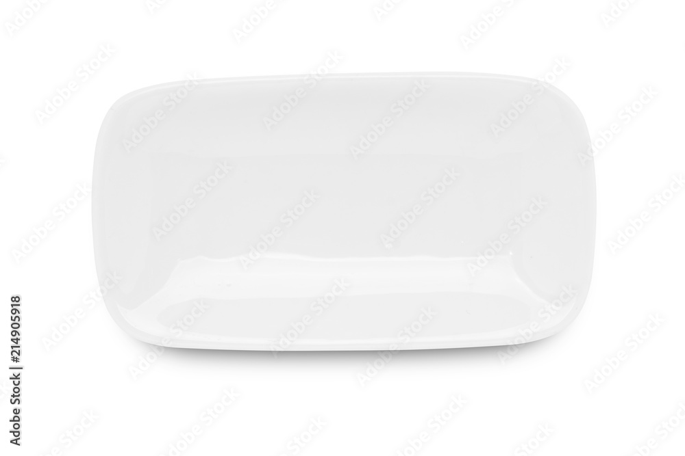 Square plate isolated on white background. Square plate isolated on white background.