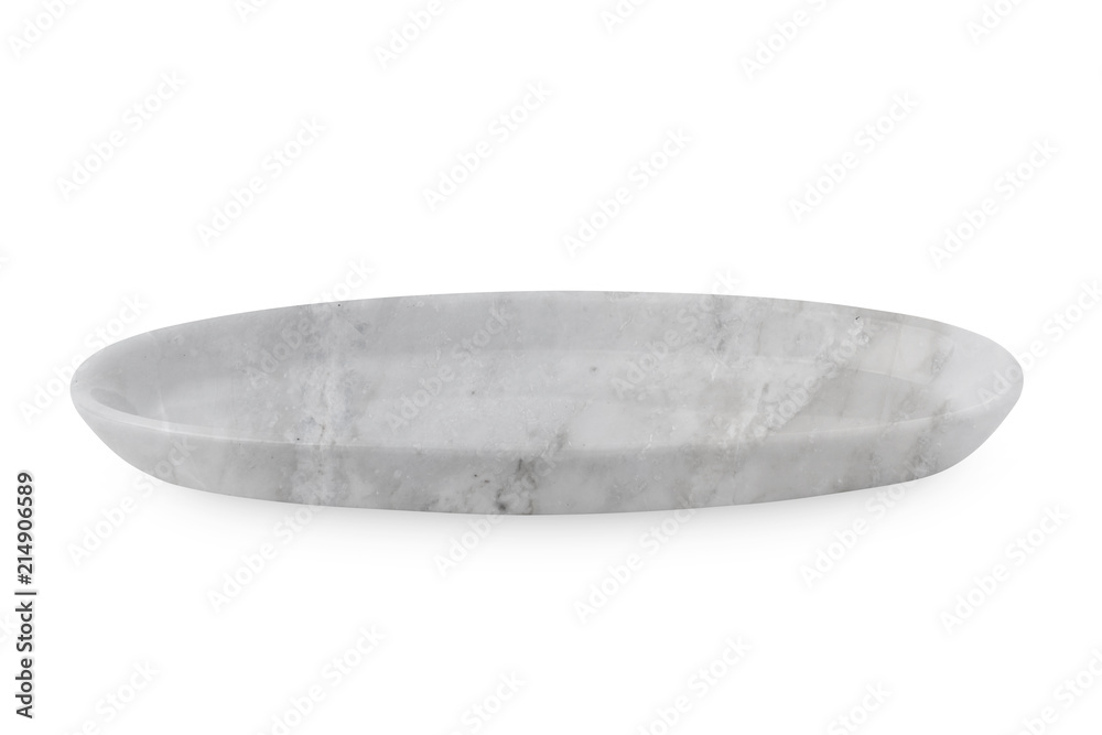 Marble plate isolated on white background. Marble plate isolated on white background.