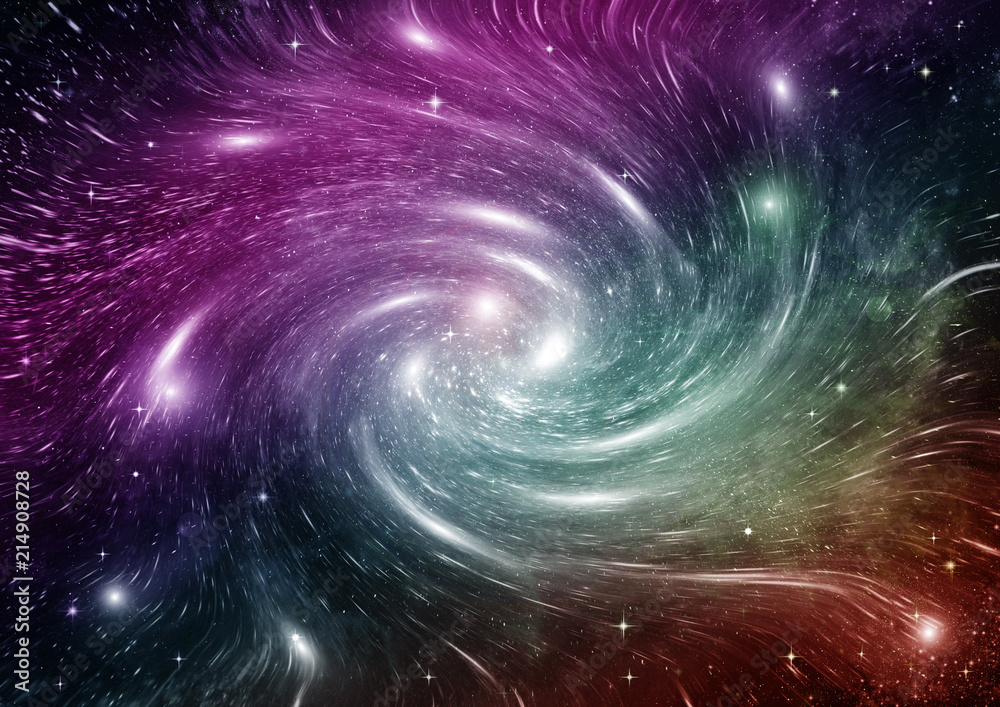 galaxy in a free space