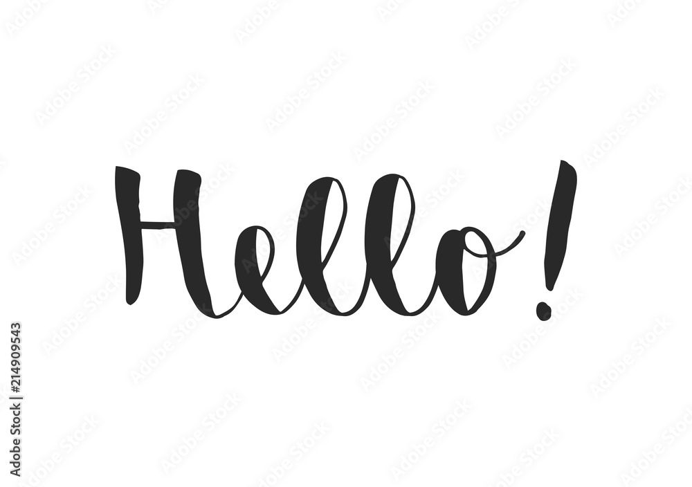 Fototapeta premium Hello