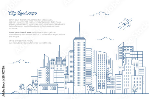 city skyline vector illustration