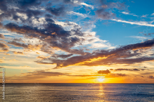 Roseau Sunset, Dominica, Caribbean © korkeakoski
