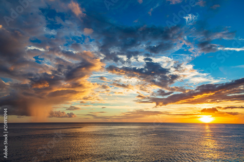Roseau Sunset, Dominica, Caribbean © korkeakoski