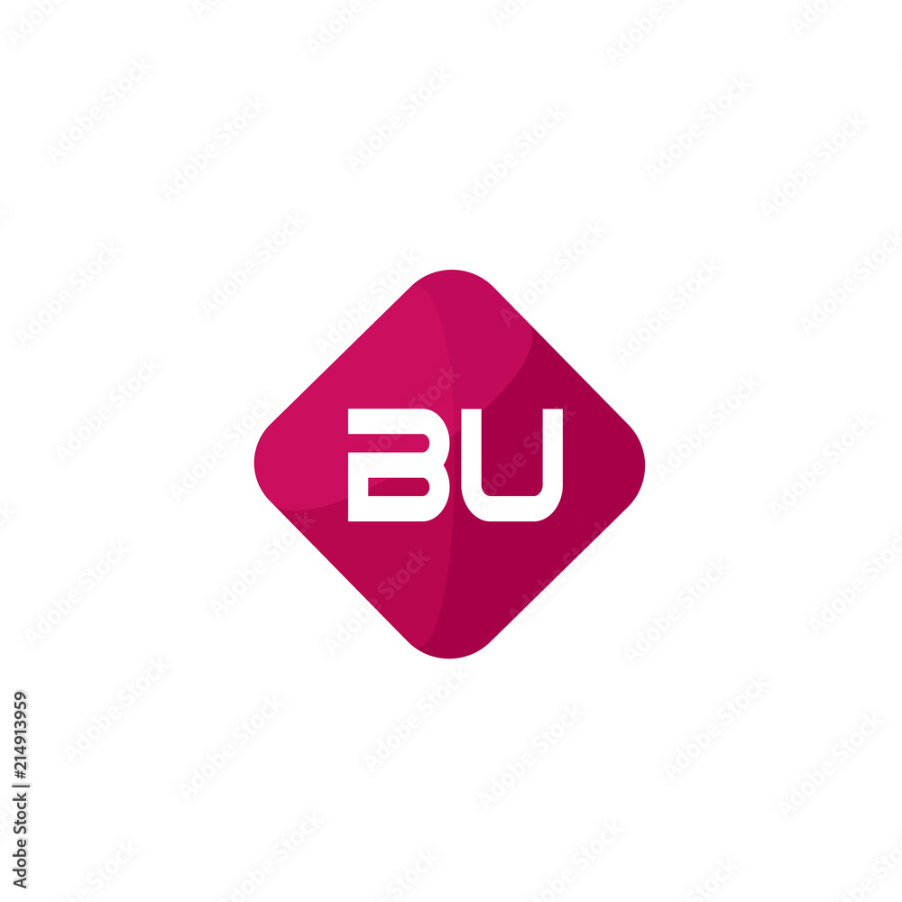 Initial Letter BU Logo Template Design Initial Letter BU Logo Template Design