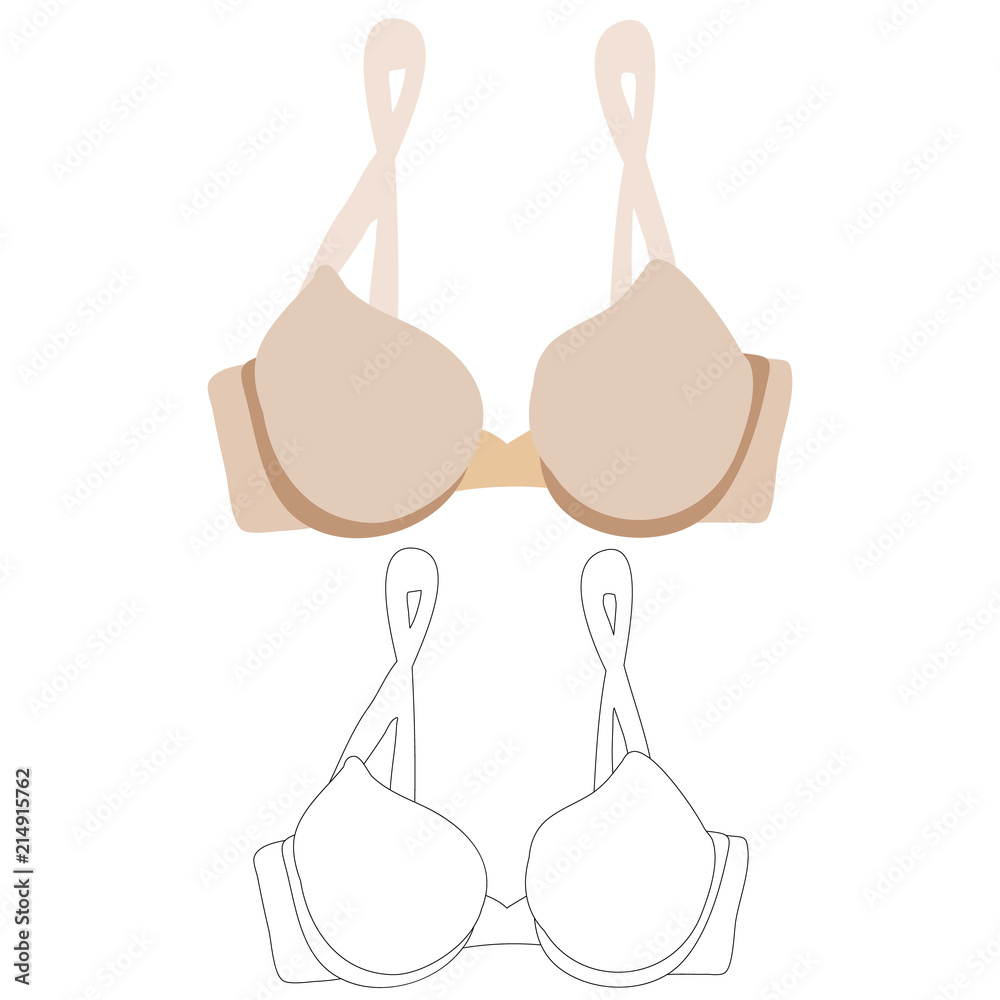 sketch of a bra sketch of a bra