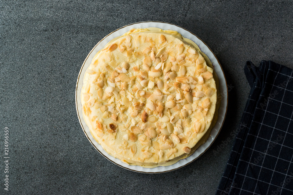 Whole Swedish Almond Cake with White Chocolate. Whole Swedish Almond Cake with White Chocolate.