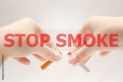 No smoking. Stop smoke