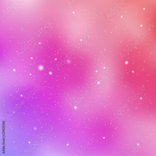Vector space background in pink colors.