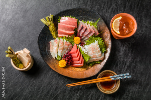 お刺身 Japanese gourmet sashimi