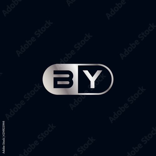 Free Download Initial Letter BY Logo Template Design - GFXLoad
