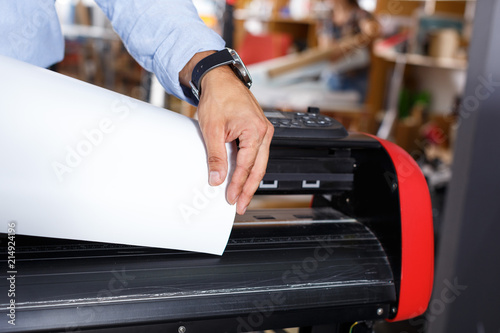close-up of paper in a large print