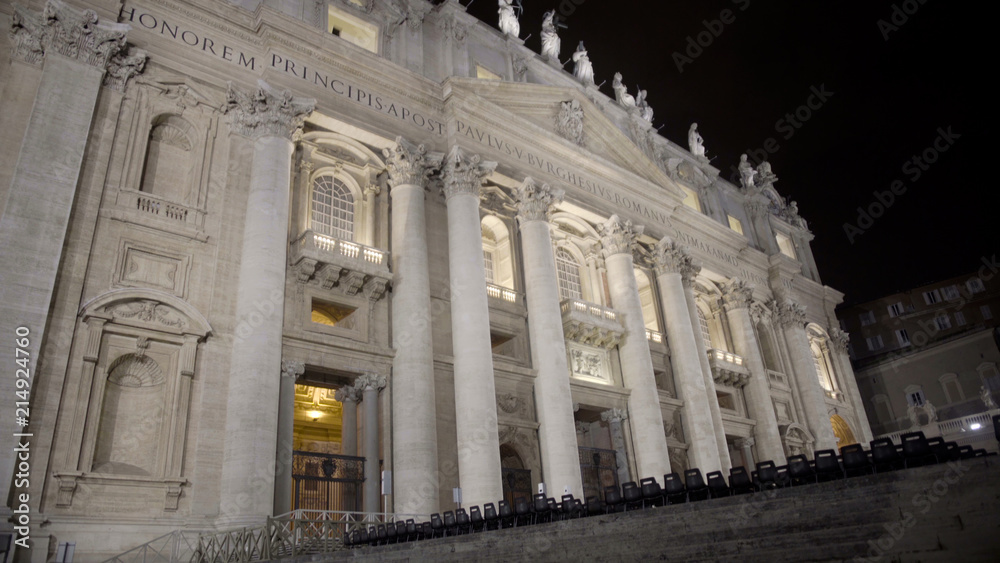 Fototapeta premium Church in Vatican City Rome, beautiful Italian Renaissance architecture, tourism
