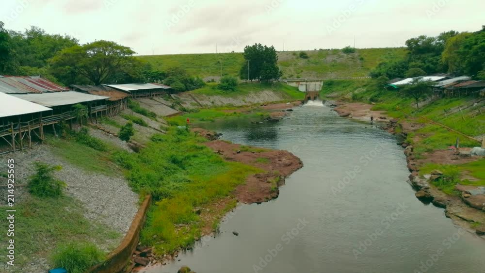 Dam water releaseThe excess capacity of the dam until spring-way overflows Dam water releaseThe excess capacity of the dam until spring-way overflows