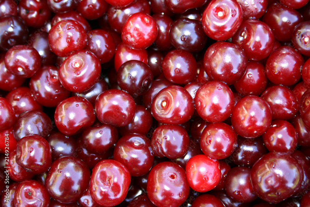Cherry berries. Background. Macrophotography Cherry berries. Background. Macrophotography