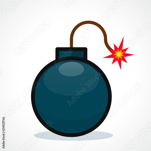 Vector illustration of bomb design