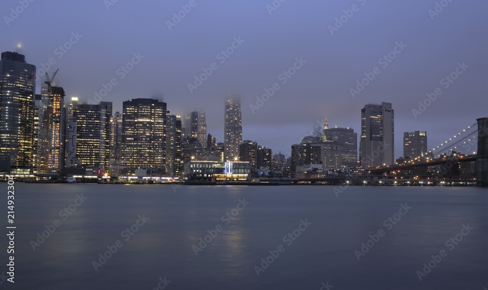 Fototapeta Manhattan di sera