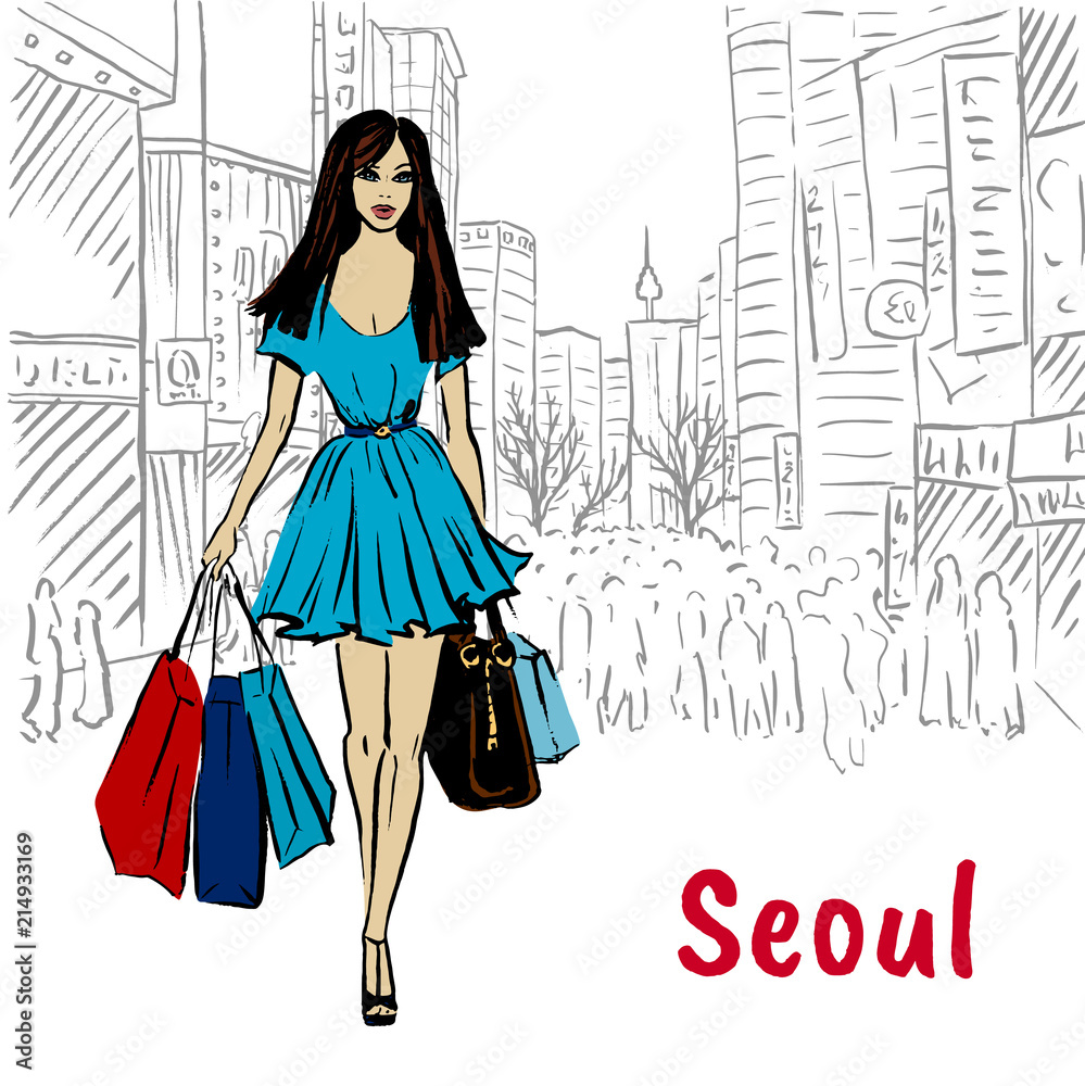 woman in Seoul woman in Seoul