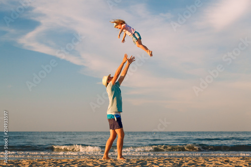 Man with kid outdoors