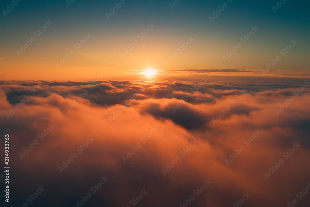 Orange clouds in the morning Orange clouds in the morning